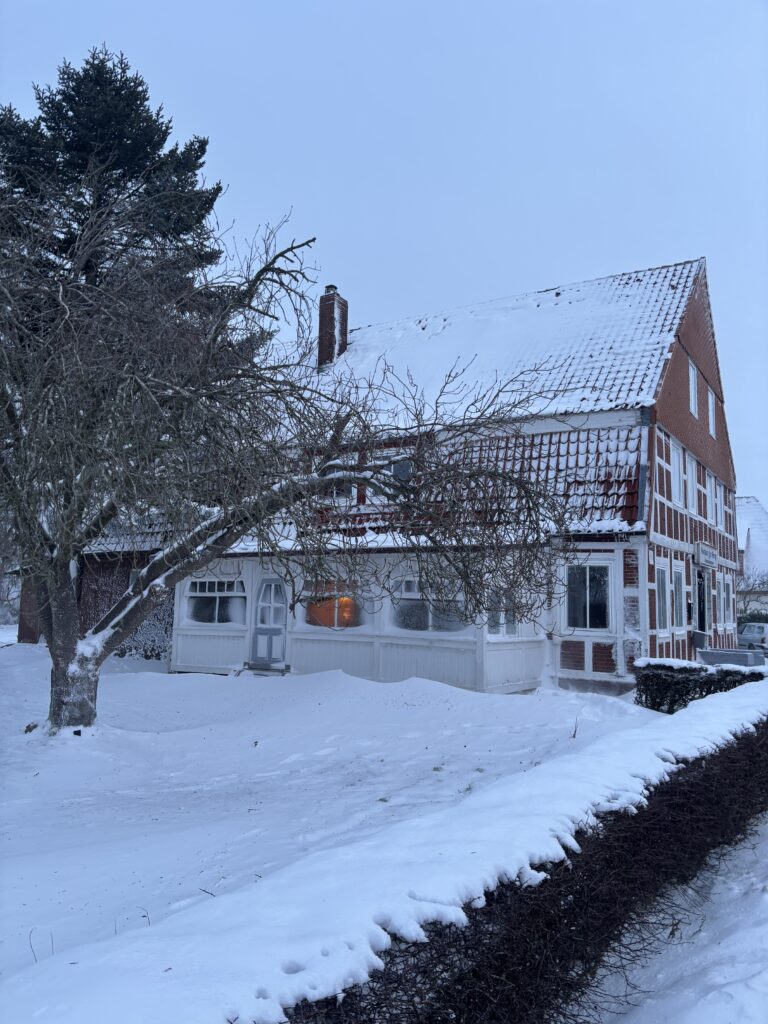 Die Grenze bei Schnee